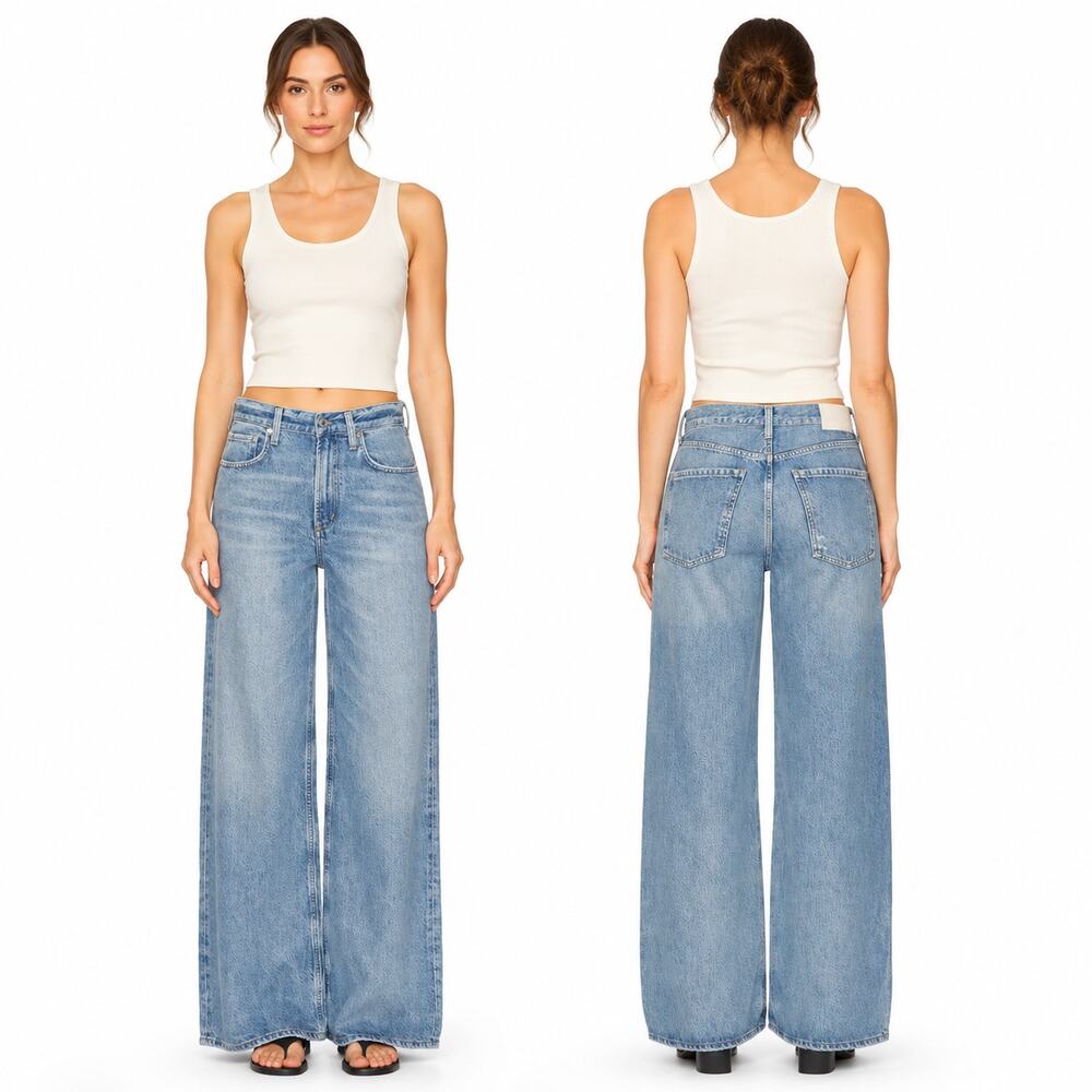 Citizens of Humanity Paloma Baggy Jeans Chalice Wide Leg High Rise Size 26 NWOT
